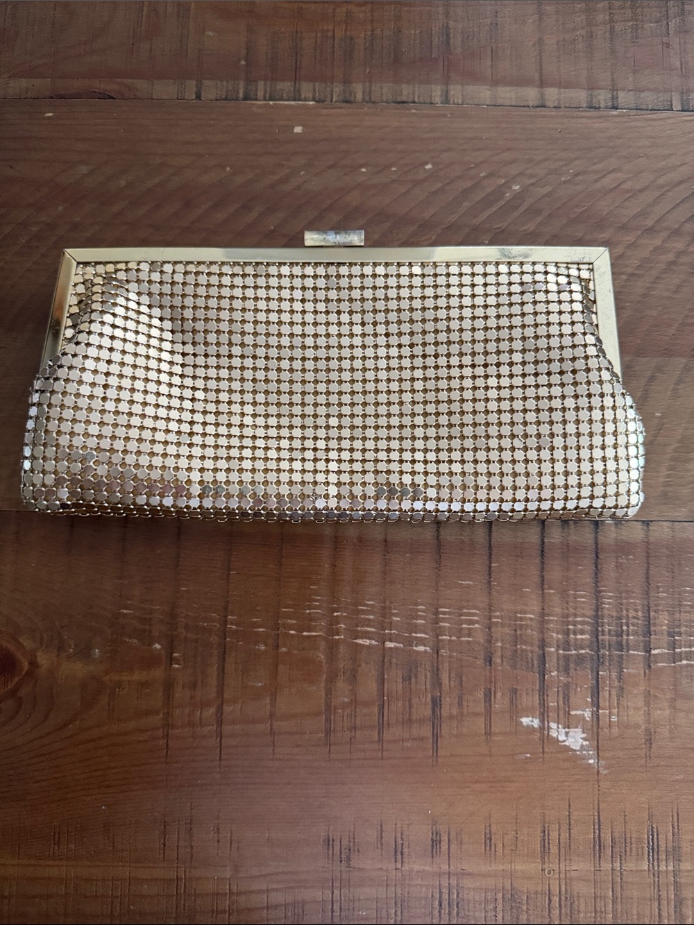 Gold Mesh Evening Clutch